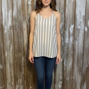 NWT STRIPED EXPRESS Sleeveless Top - Black and White size small